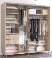 Dulap cu uşi glisante Mobildor-Lux Aron 210x210 Oak Sonoma (aron812) K1 imaginea #2 — magazin online Desire.md