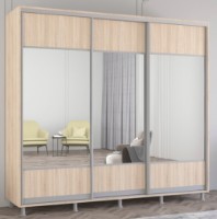 Dulap cu uşi glisante Mobildor-Lux Aron 240x200 Oak Sonoma (aron2221) K1