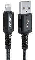 Cablu USB Acefast USB to Lightning 1.8m Black (C4-02)