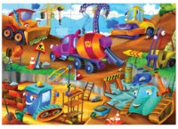 Пазл D-Toys 100 Construction equipment (079619-03) фото №1 — интернет-магазин Desire.md