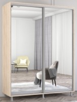 Dulap cu uşi glisante Mobildor-Lux Aron Mirror 180x200 Oak Sonoma (aron1115)