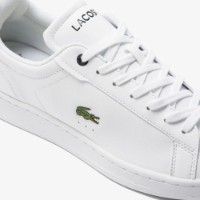 Ghete pentru bărbați Lacoste Men's Carnaby Pro BL Leather Tonal White 41 imaginea #6 — magazin online Desire.md