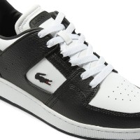 Ghete pentru bărbați Lacoste Men's Court Cage Leather Color Contrast Black 44.5