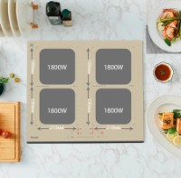 Plită incorporabilă cu inducție Fabiano FHBI 3201 Lux Champagne imaginea #3 — magazin online Desire.md