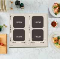 Plită incorporabilă cu inducție Fabiano FHBI 3201 Lux Cream imaginea #3 — magazin online Desire.md