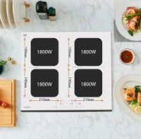 Plită incorporabilă cu inducție Fabiano FHBI 3201 Lux White imaginea #3 — magazin online Desire.md