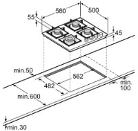 Газовая панель Fabiano FHG 8644 VHGT Inox фото №4 — интернет-магазин Desire.md