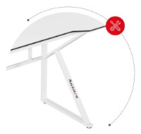 Masa gaming Huzaro Hero 1.6 White imaginea #2 — magazin online Desire.md