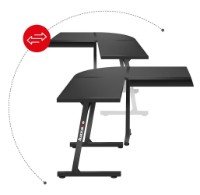 Masa gaming Huzaro Hero 6.0 Black imaginea #4 — magazin online Desire.md