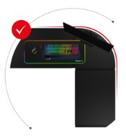 Masa gaming Huzaro Hero 6.0 Black imaginea #11 — magazin online Desire.md