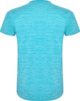 Мужская футболка Roly Zolder 6653 Turquoise/Heather Turquoise XL