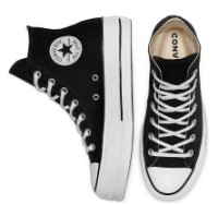 Ghete pentru damă Converse Chuck Taylor All Star Canvas Platform High Top Black, s.36.5 imaginea #4 — magazin online Desire.md