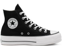 Ghete pentru damă Converse Chuck Taylor All Star Canvas Platform High Top Black, s.38 imaginea #2 — magazin online Desire.md