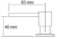 Дозатор моющего средства Fabiano FASD 41 Nano Graphite фото №2 — интернет-магазин Desire.md