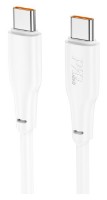 Cablu USB Hoco X93 Force 100W Type-C to Type-C 1m White