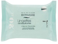 Салфетки для снятия макияжа Byphasse Make-Up Remover Wipes Aloe 20pcs