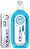 Pastă de dinţi + Apă de gură Sensodyne Complete Protection Whitening 75ml + Daily Gum Mouthwash 500ml imaginea #1 — magazin online Desire.md