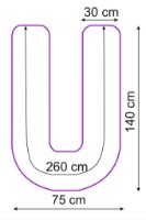 Fața de pernă Perna Mea U Grey/Pink imaginea #2 — magazin online Desire.md