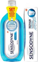 Pastă de dinţi + Apă de gură Sensodyne Repar & Protect 75ml + Cool Mint Mouthwash 500ml