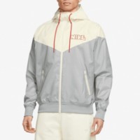 Jachetă pentru bărbați Nike Sportswear Woven Lined Windrunner Smoke Grey/University Red, s.L
