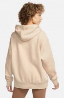 Hanorac damă Nike W Nsw Essntl Clctn Flc Os Hd Sanddrift/White, s.M imaginea #2 — magazin online Desire.md