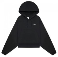 Hanorac damă Nike W Nsw Jrsy Os Po Hoodie Black/White, s.XS imaginea #1 — magazin online Desire.md