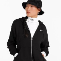 Hanorac damă Nike W Nsw Style Flc Fz Hoodie Os Black/Sail, s.S imaginea #2 — magazin online Desire.md