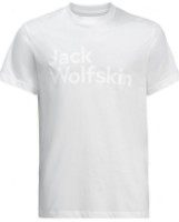 Tricou bărbătesc Jack Wolfskin Essential Logo T M White L imaginea #1 — magazin online Desire.md