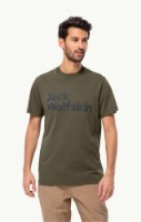 Tricou bărbătesc Jack Wolfskin Essential Logo T M Island Moss M imaginea #2 — magazin online Desire.md