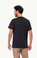 Tricou bărbătesc Jack Wolfskin Essential Logo T M Black, s.M (18095916000) imaginea #3 — magazin online Desire.md