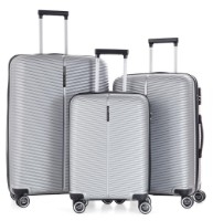 Комплект чемоданов CCS 5224 Set Silver