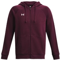 Мужская толстовка Under Armour Rival Fleece FZ Hoodie Darkred XL фото №1 — интернет-магазин Desire.md