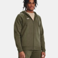 Мужская толстовка Under Armour Rival Fleece FZ Hoodie Darkolivegreen L фото №3 — интернет-магазин Desire.md