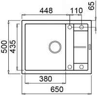 Chiuvetă de bucătărie Elleci Unico 125 43 Tortora (LGU12543) imaginea #2 — magazin online Desire.md