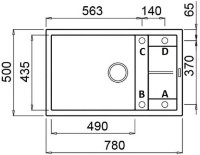 Chiuvetă de bucătărie Elleci Unico 300 43 Tortora (LGU30043) imaginea #2 — magazin online Desire.md