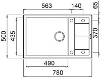 Chiuvetă de bucătărie Elleci Unico 310 73 Titanium (LMU31073) imaginea #2 — magazin online Desire.md