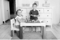 Măsuță pentru copii cu scaun Tega Baby Multifun Eco Grey (MF-004-106) imaginea #5 — magazin online Desire.md