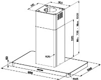 Вытяжка Faber T-Light Isola EV8P X A100 фото №2 — интернет-магазин Desire.md