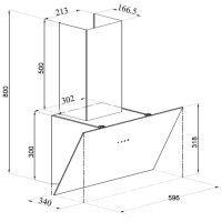 Вытяжка Fabiano Bona 60 Black фото №3 — интернет-магазин Desire.md