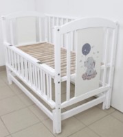 Pătuţ Кузя Слоник Белый на маятнике imaginea #5 — magazin online Desire.md