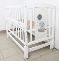 Pătuţ Кузя Слоник Белый на маятнике imaginea #1 — magazin online Desire.md