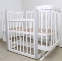 Кроватка Кузя Miya White Grey фото №7 — интернет-магазин Desire.md