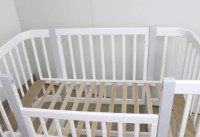 Кроватка Кузя Miya White Grey фото №9 — интернет-магазин Desire.md