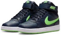 Ботинки детские Nike Court Borough Mid 2 Gs Dark Obsidian/White/Lime Blast, s.38 фото №1 — интернет-магазин Desire.md