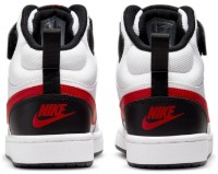 Ботинки детские Nike Court Borough Mid 2 Gs White/Black/University Red, s.37.5 фото №5 — интернет-магазин Desire.md