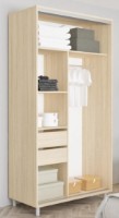 Dulap cu uşi glisante Mobildor-Lux Aron-S 130x200 Oak Sonoma (arons5110) K2 imaginea #2 — magazin online Desire.md