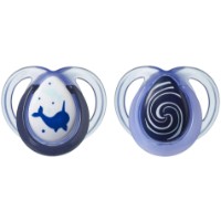 Suzeta Tommee Tippee Night Time Orthodontic 0-6m TT0174 Narval 2pcs