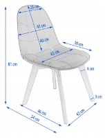 Стул Jumi Colin SD-322363 Beige фото №6 — интернет-магазин Desire.md