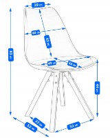 Стул Jumi Saida CM-246942 Maro фото №4 — интернет-магазин Desire.md
