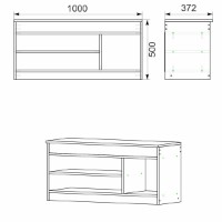 Rafturi pentru pantofi Компанит ТО-17 Stejar Sonoma imaginea #2 — magazin online Desire.md